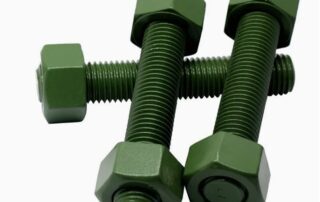 Xylan 1070 coated A193 B7 Stud bolt PTFE Coating Green color