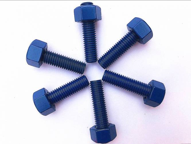 Xylan 1424 coated Stud bolt,Xylan 1424 coated hex bolt