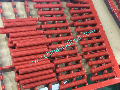 Xylan 1014 Red Gray Coated S32760 F55 Zeron 100FG Stud Bolts