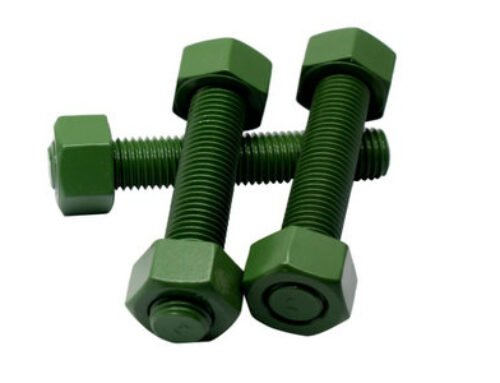  Zinc plated with xylan 1424 green PTFE coated A320-L7 Stud bolt