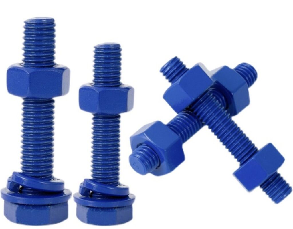 Zinc Nickel + PTFE Xylan 1070 COATED Stud bolts