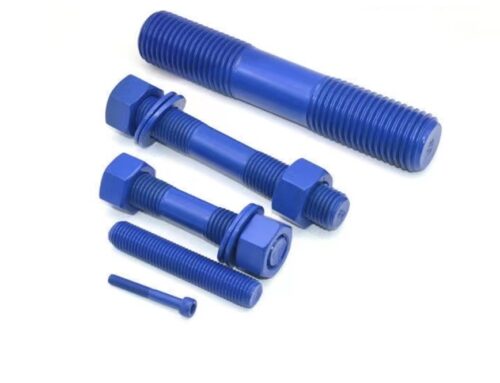 Fluoropolymer Coated Ceramic filled metal Primed Coated Stud Bolts